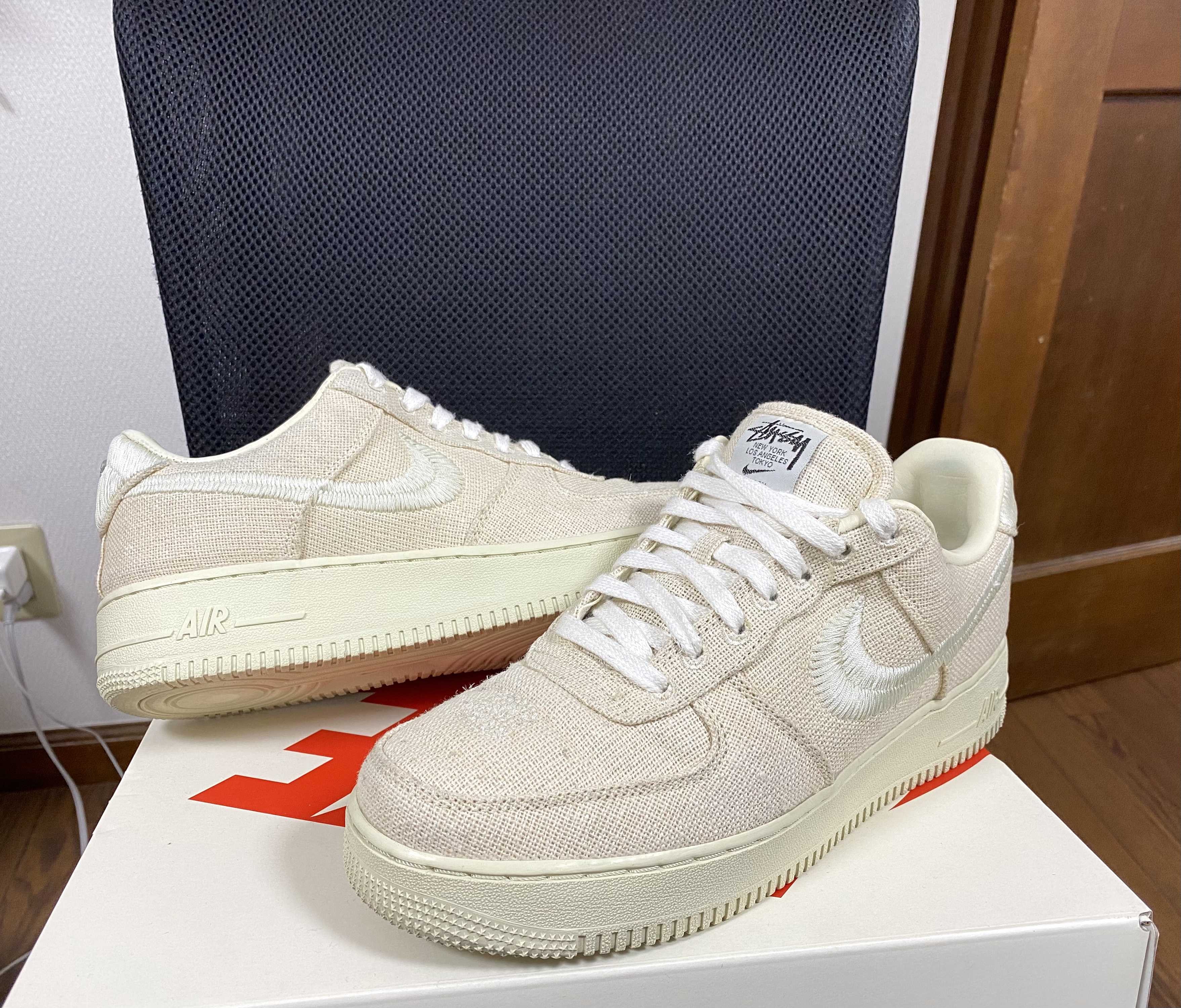 Stussy × Nike Air Force 1 Low "Fossil Stone"