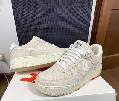 Stussy × Nike Air Force 1 Low "Fossil Stone"