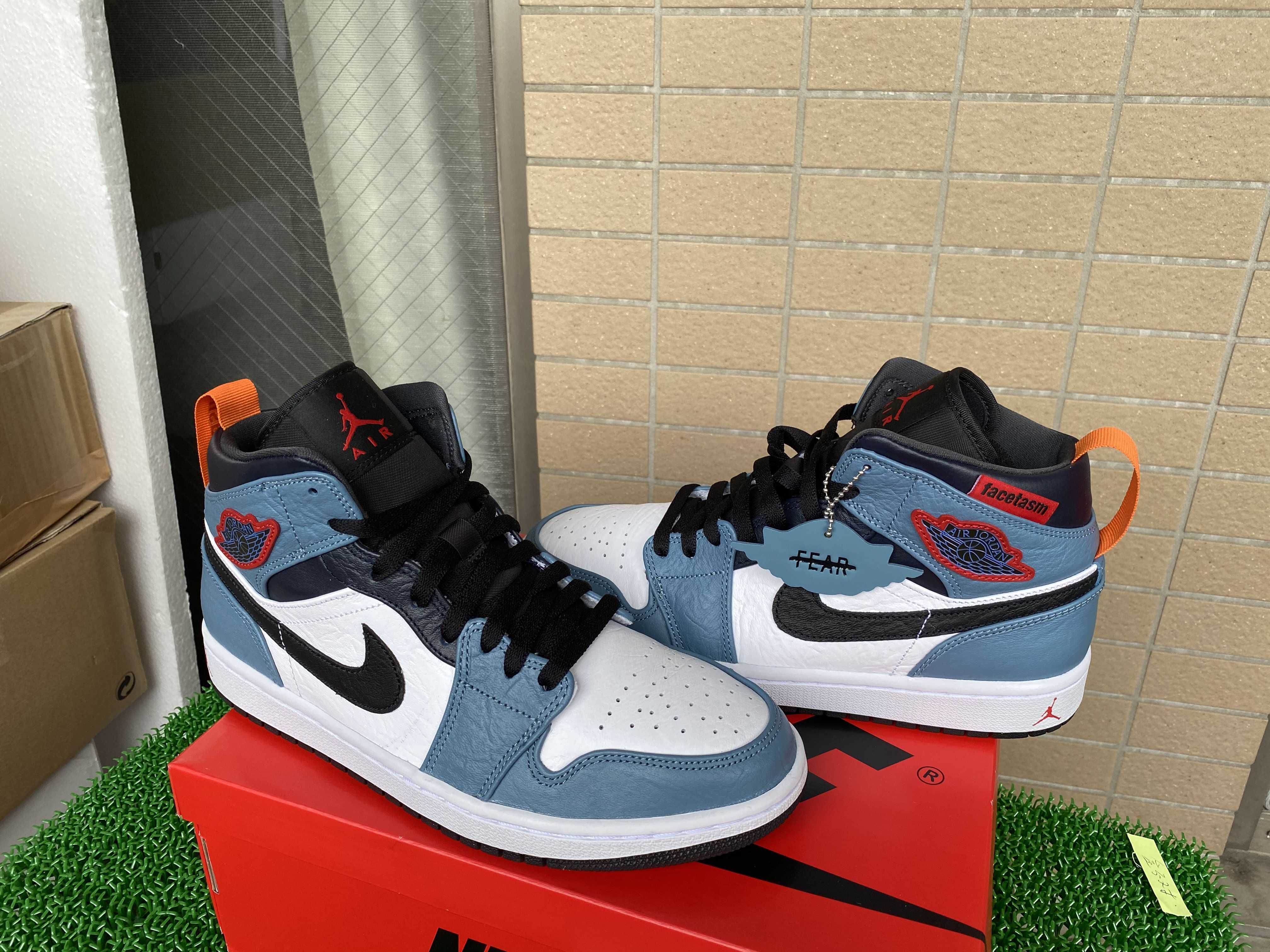 FACETASM × Nike Air Jordan 1 Mid "White/Navy"