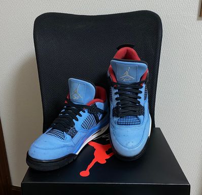 Travis Scott × Nike Air Jordan 4 Retro Cactus Jack "University Blue"