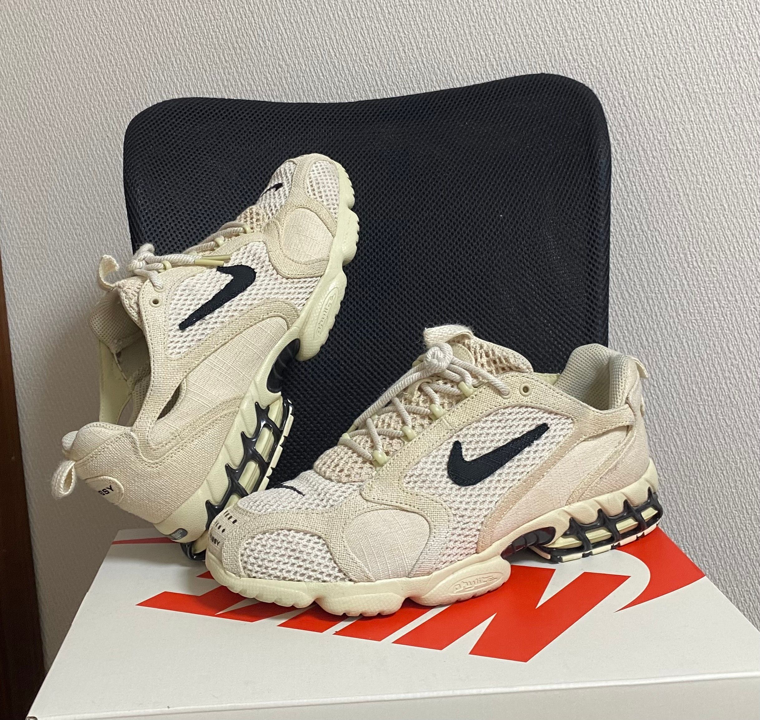 Stussy × Nike Air Zoom Spiridon CG 2 "Fossil/Black"