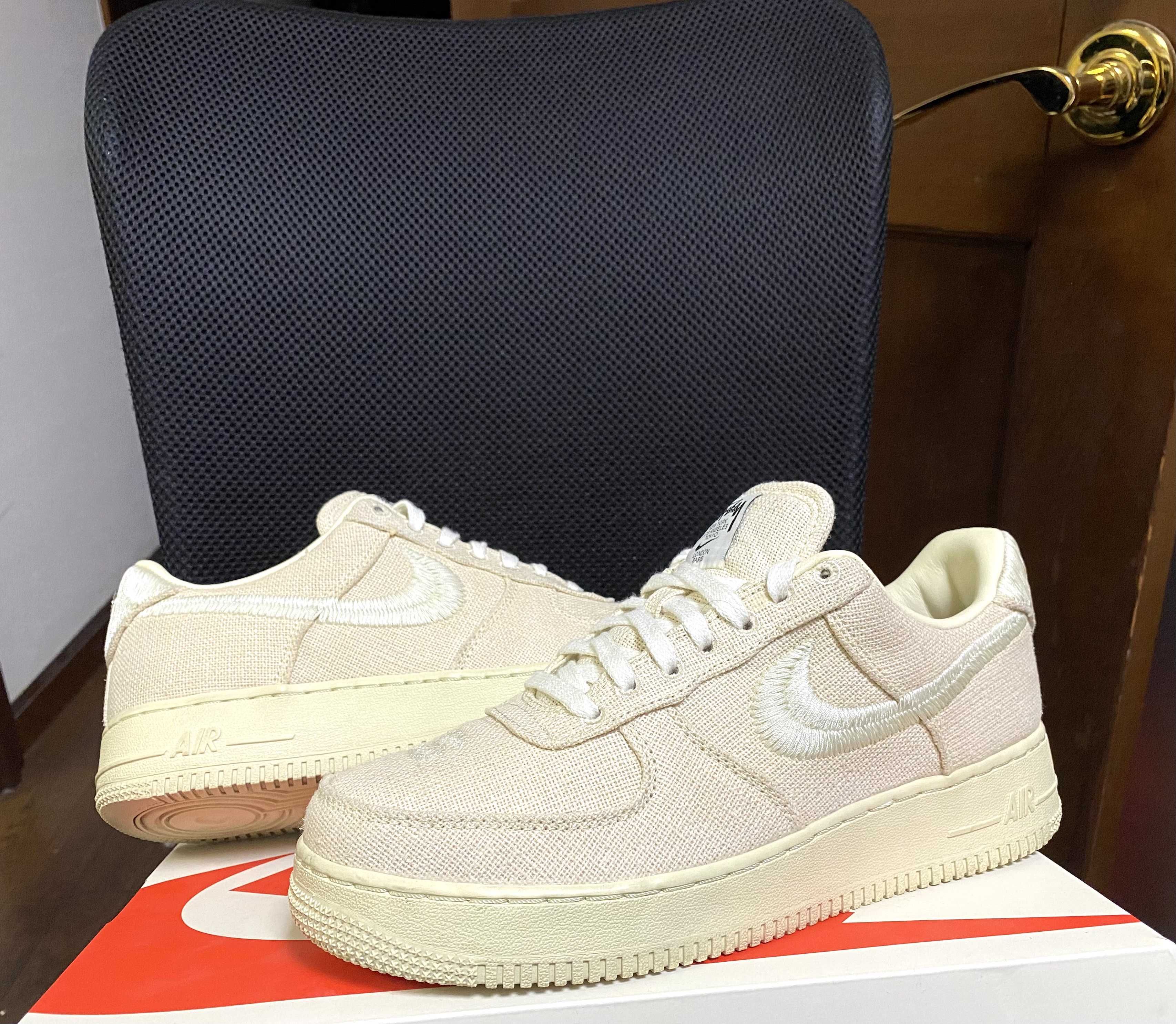 Stussy × Nike Air Force 1 Low "Fossil Stone"