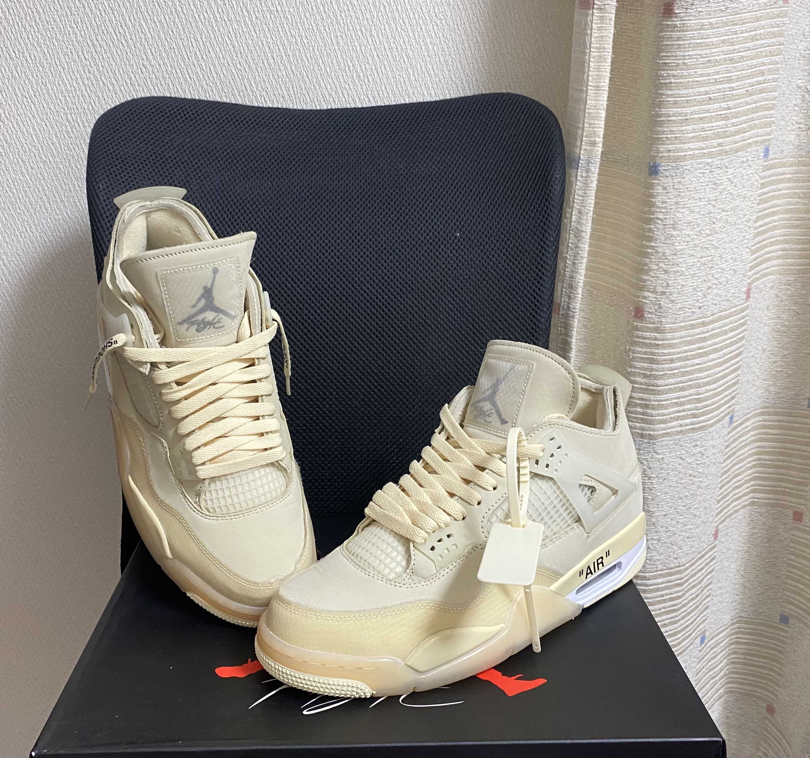 Off-White × Nike Women's Air Jordan 4 SP "Sail"