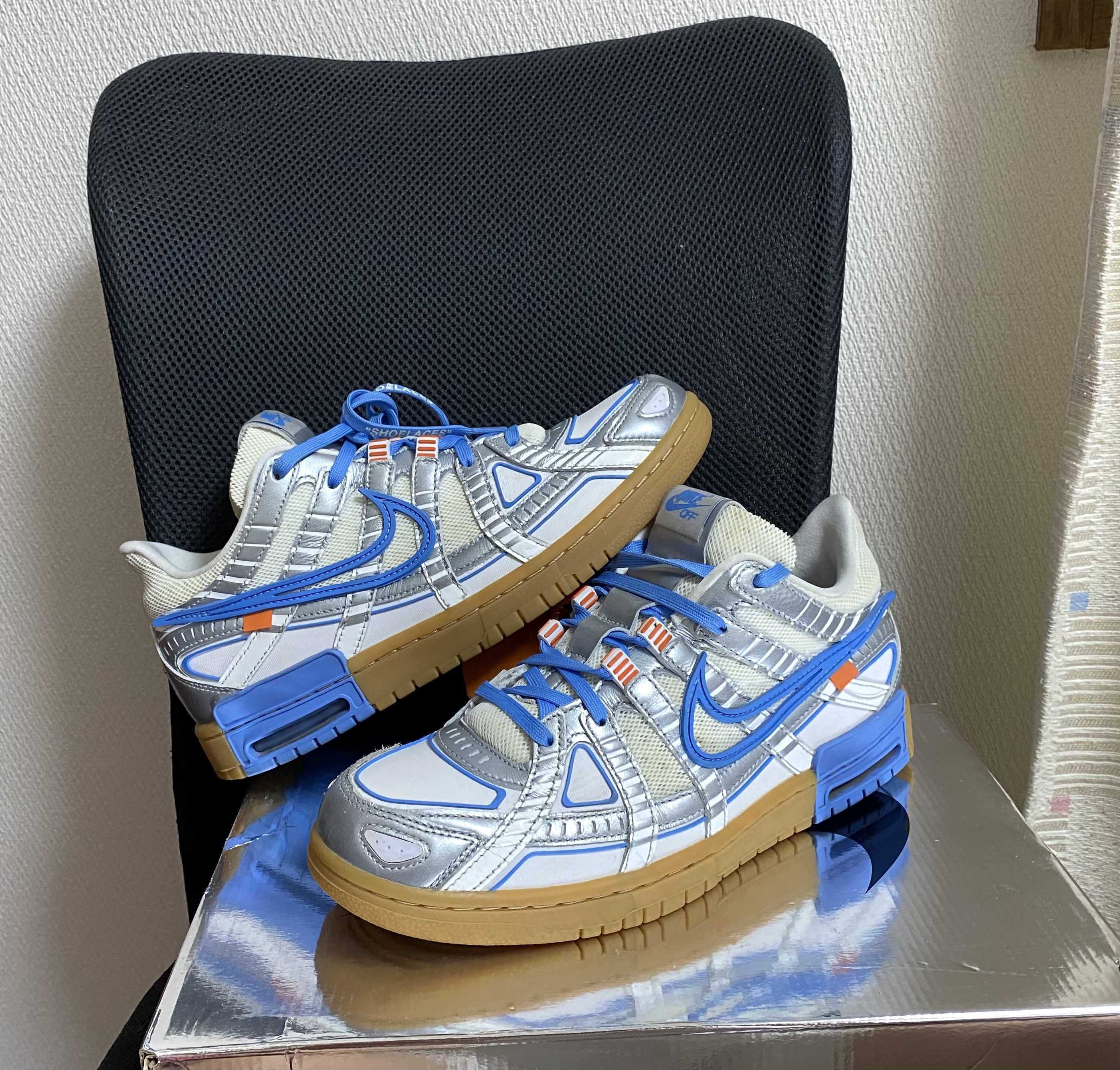 Off-White × Nike Air Rubber Dunk "White/University Blue"