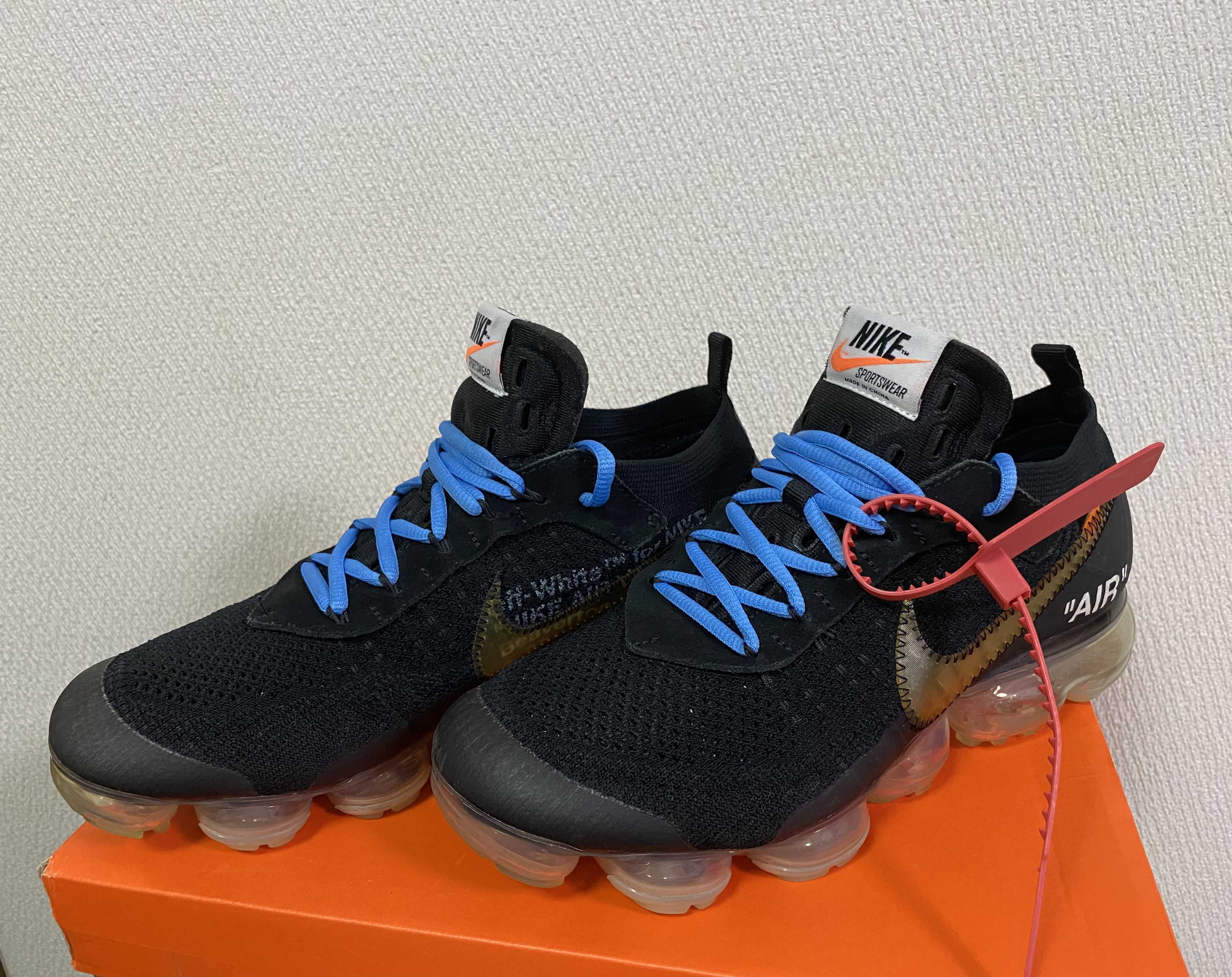Off-White × Nike Air Vapormax "Black/Total Orange/Clear"