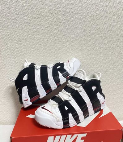 NIKE AIR MORE UPTEMPO "WHITE/BLACK/UNIVERSITY RED"(2020)