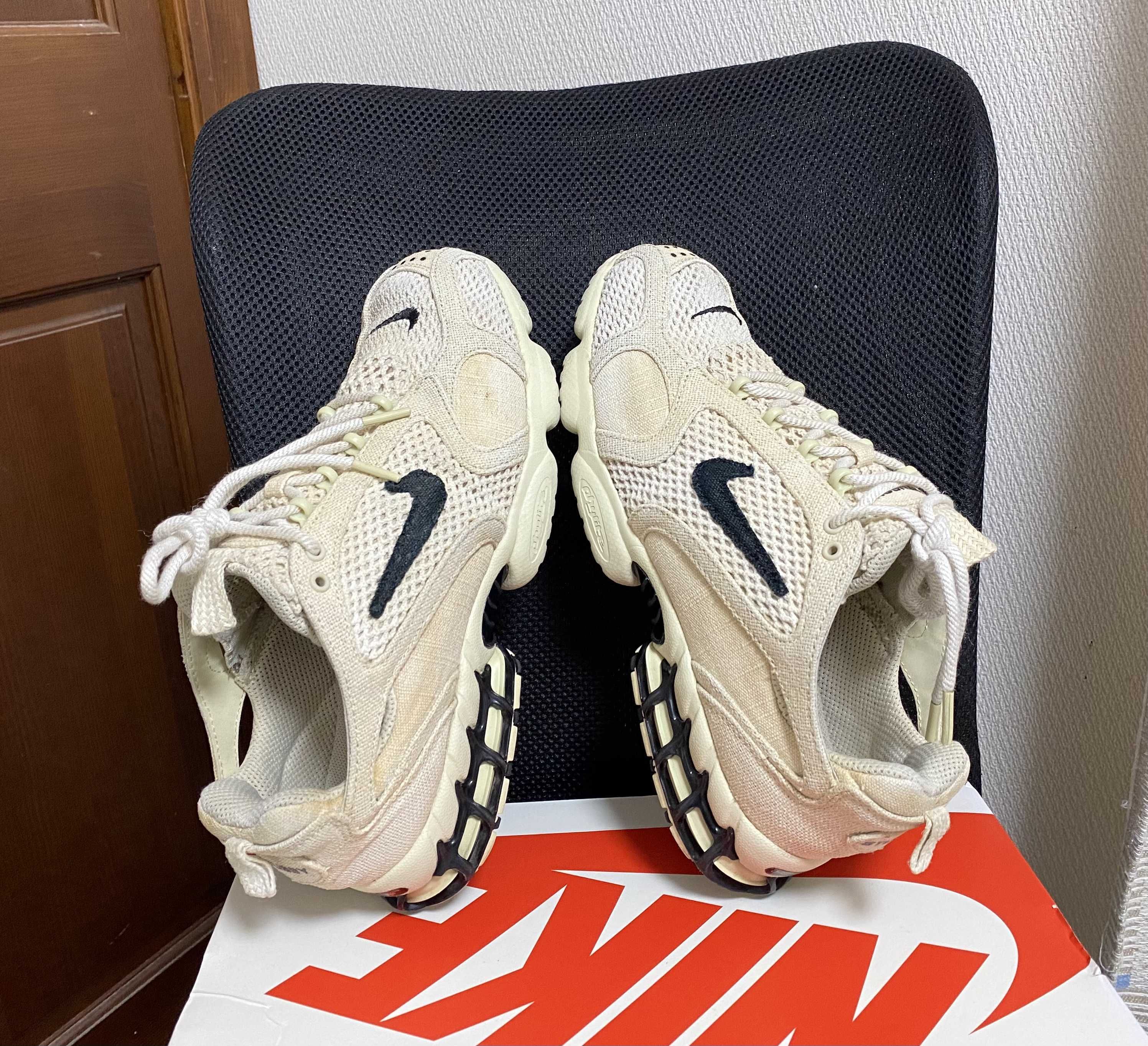 Stussy × Nike Air Zoom Spiridon CG 2 "Fossil/Black"