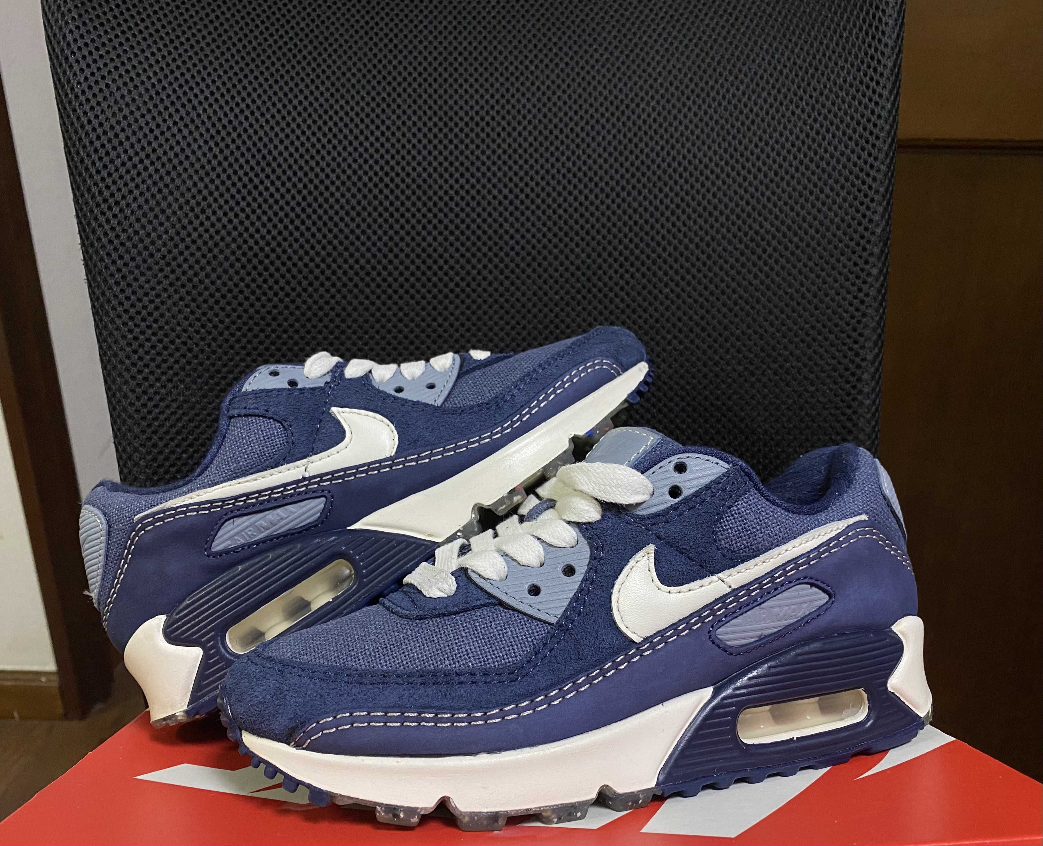 NIKE AIR MAX 90 "DIFFUSED BLUE/SAIL/MIDNIGHT NAVY/OBSIDIAN MIST"