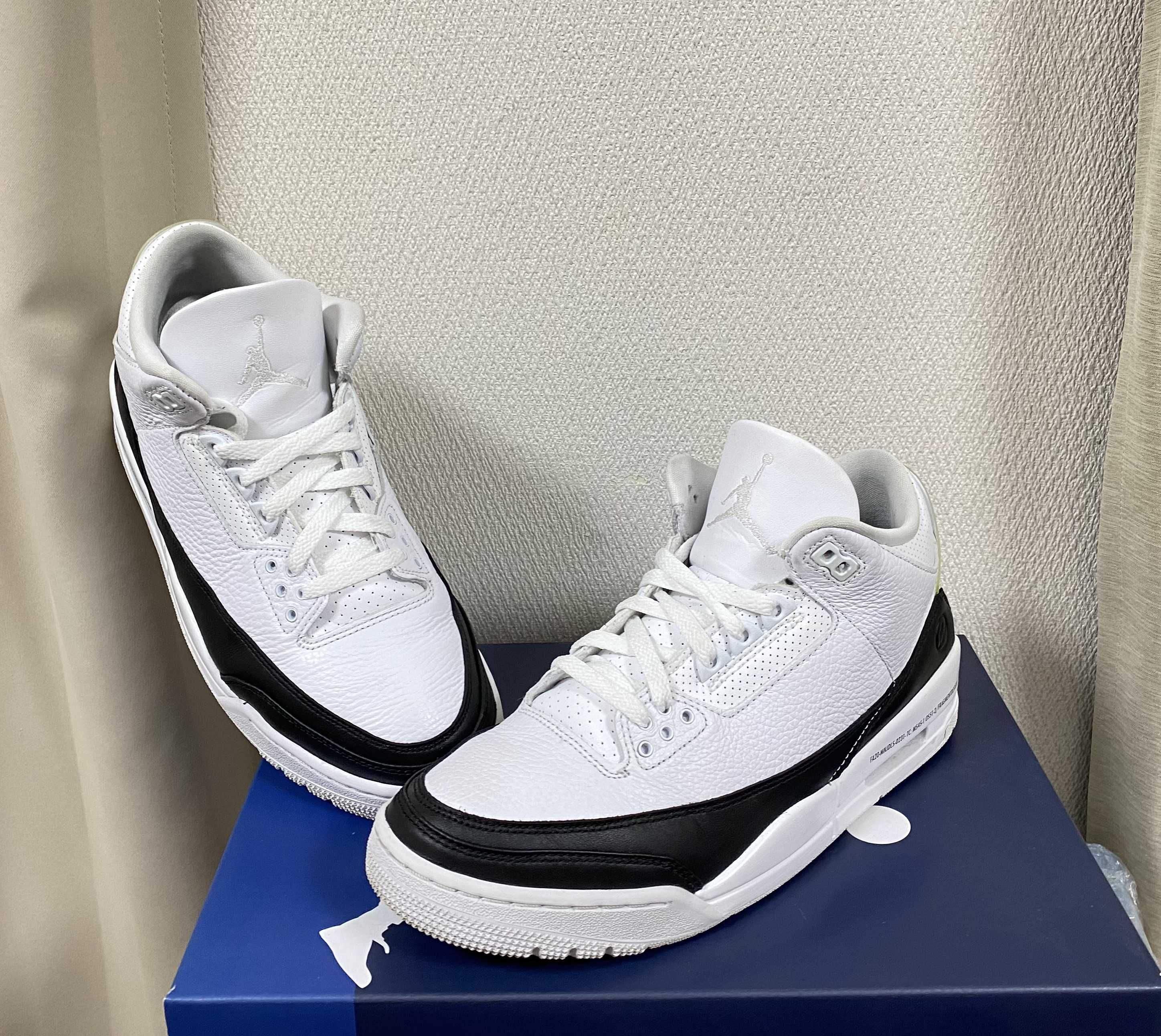 Fragment × Nike Air Jordan 3 "White/Black"