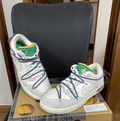 Off-White × Nike Dunk Low "Sail/Neutral Grey/Gridiron"