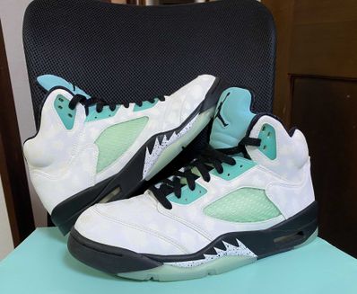 Nike Air Jordan 5 "White/Black/Island Green"