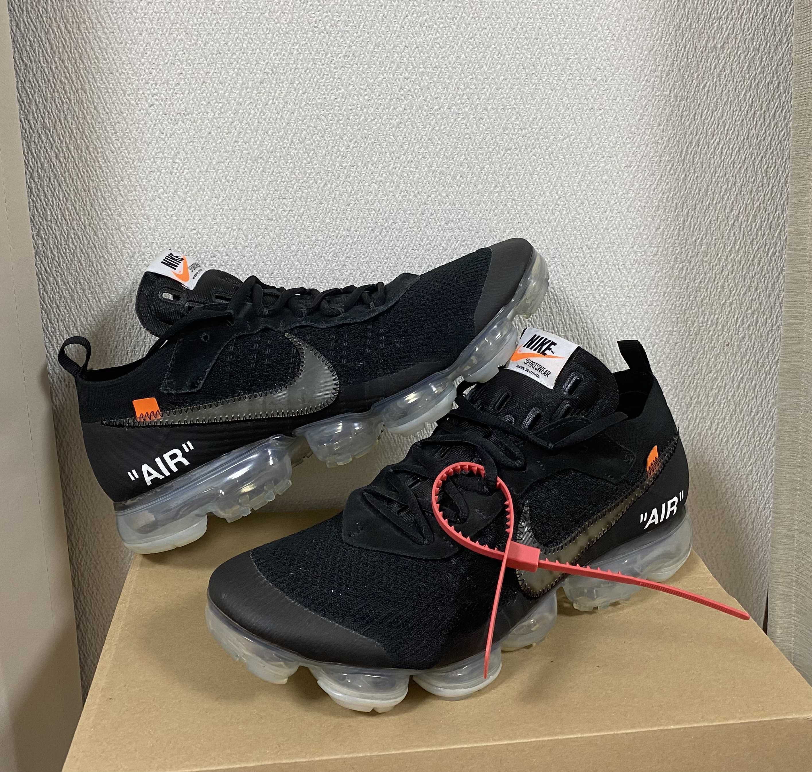 Off-White × Nike Air Vapormax "Black/Total Orange/Clear"