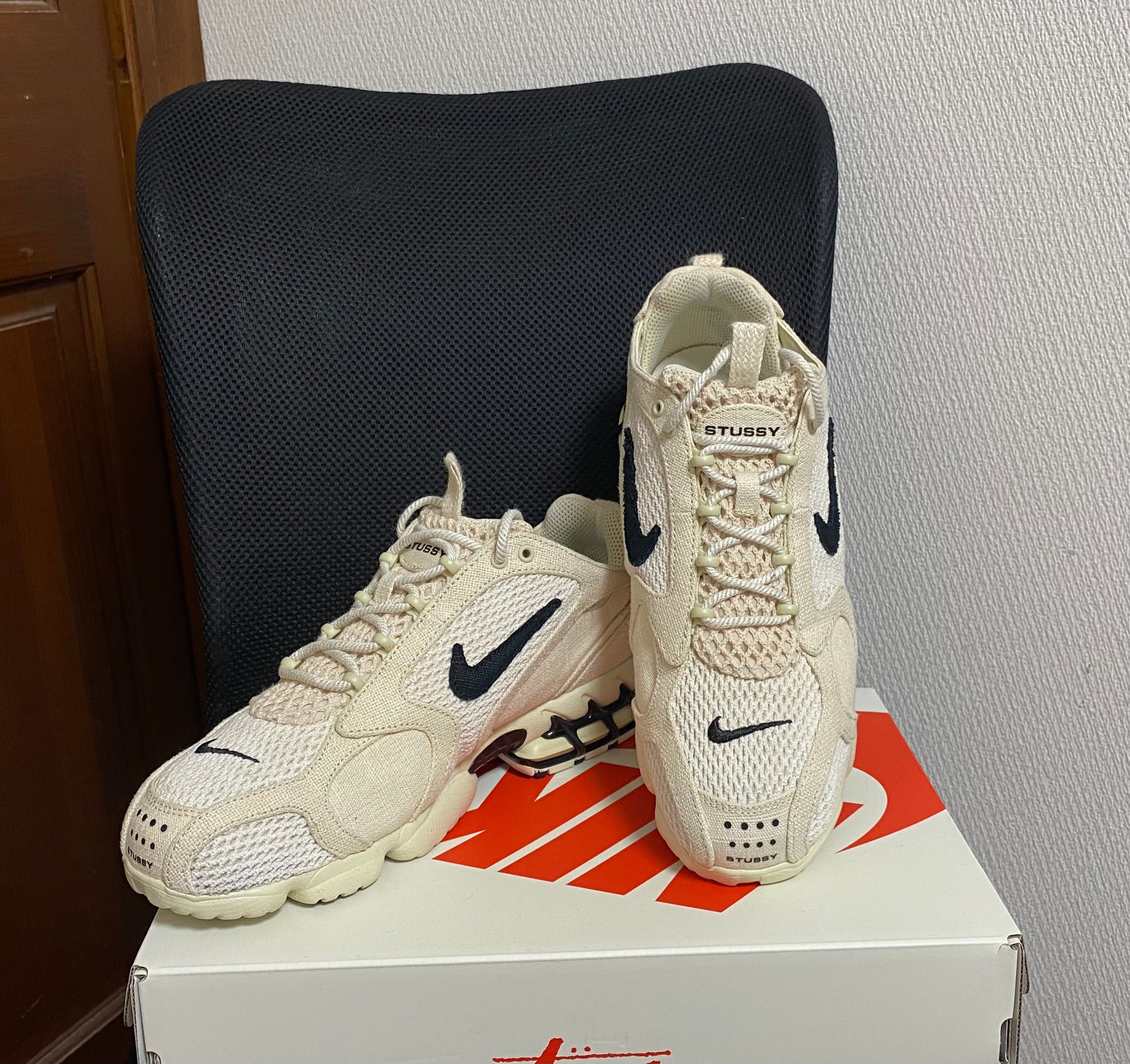 Stussy × Nike Air Zoom Spiridon CG 2 "Fossil/Black"