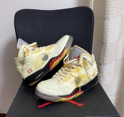 Off-White × Nike Air Jordan 5 "Sail"