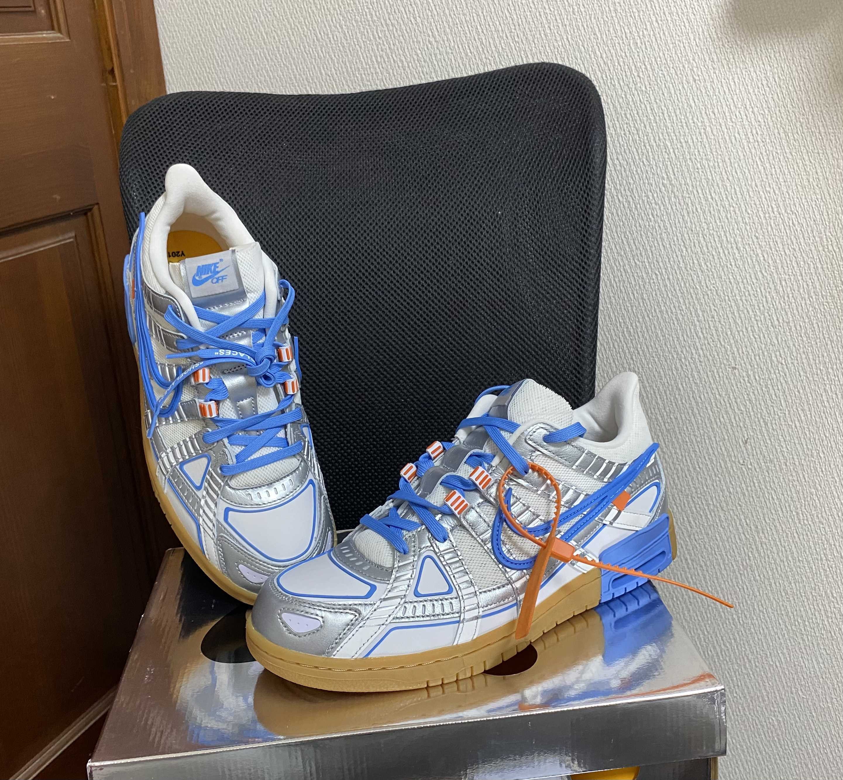 Off-White × Nike Air Rubber Dunk "White/University Blue" 