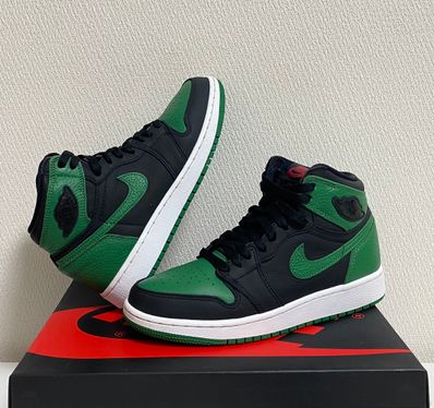 NIKE AIR JORDAN 1 RETRO HIGH OG GS "BLACK/PINE GREEN"
