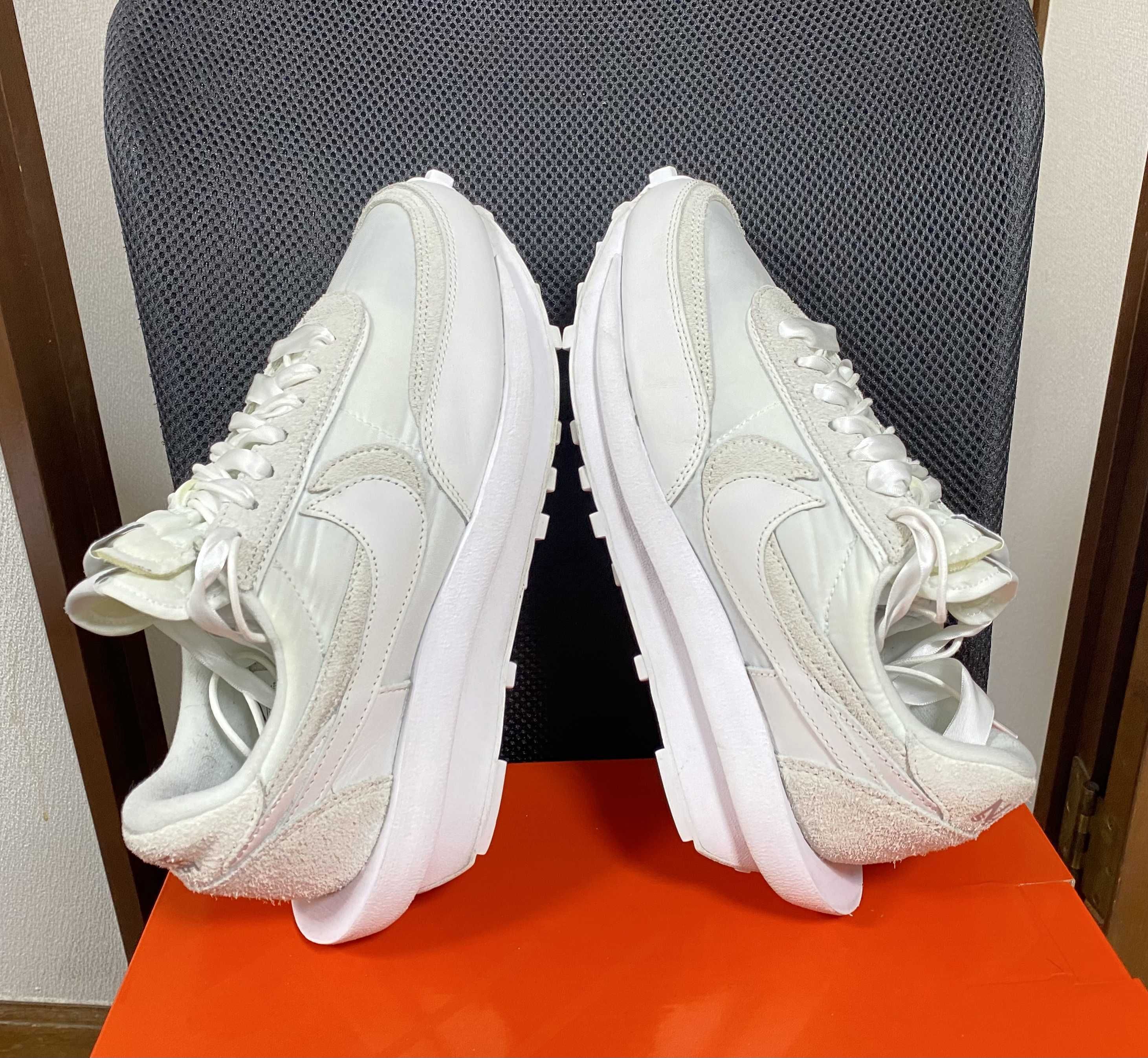 sacai × Nike LDV Waffle "Triple White"
