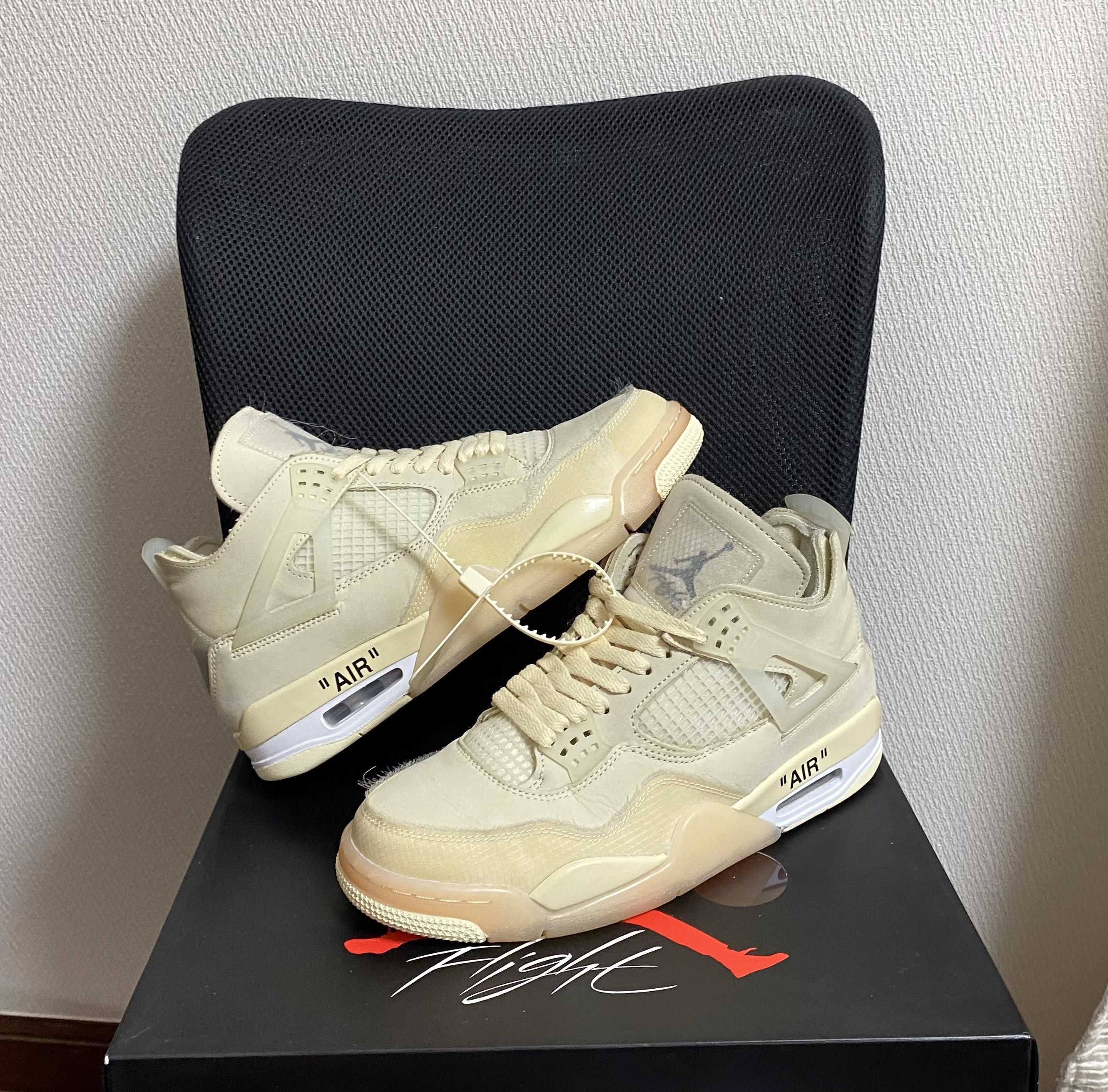 Off-White × Nike Women's Air Jordan 4 SP "Sail"