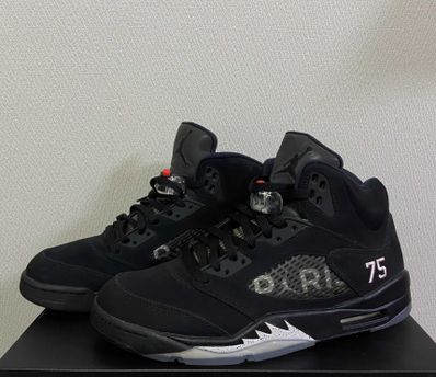 NIKE AIR JORDAN 5 PARIS SAINT-GERMAIN BLACK/CEMENT GREY
