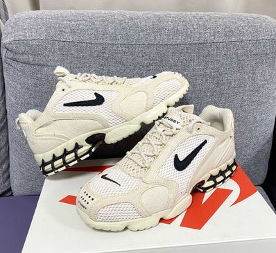 Stussy × Nike Air Zoom Spiridon CG 2 "Fossil/Black"