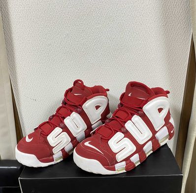 Supreme × Nike Air More Uptempo "White/Red"