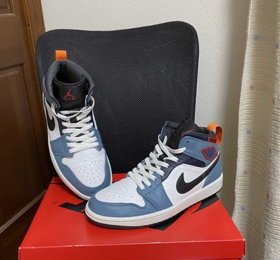 FACETASM × Nike Air Jordan 1 Mid "White/Navy"