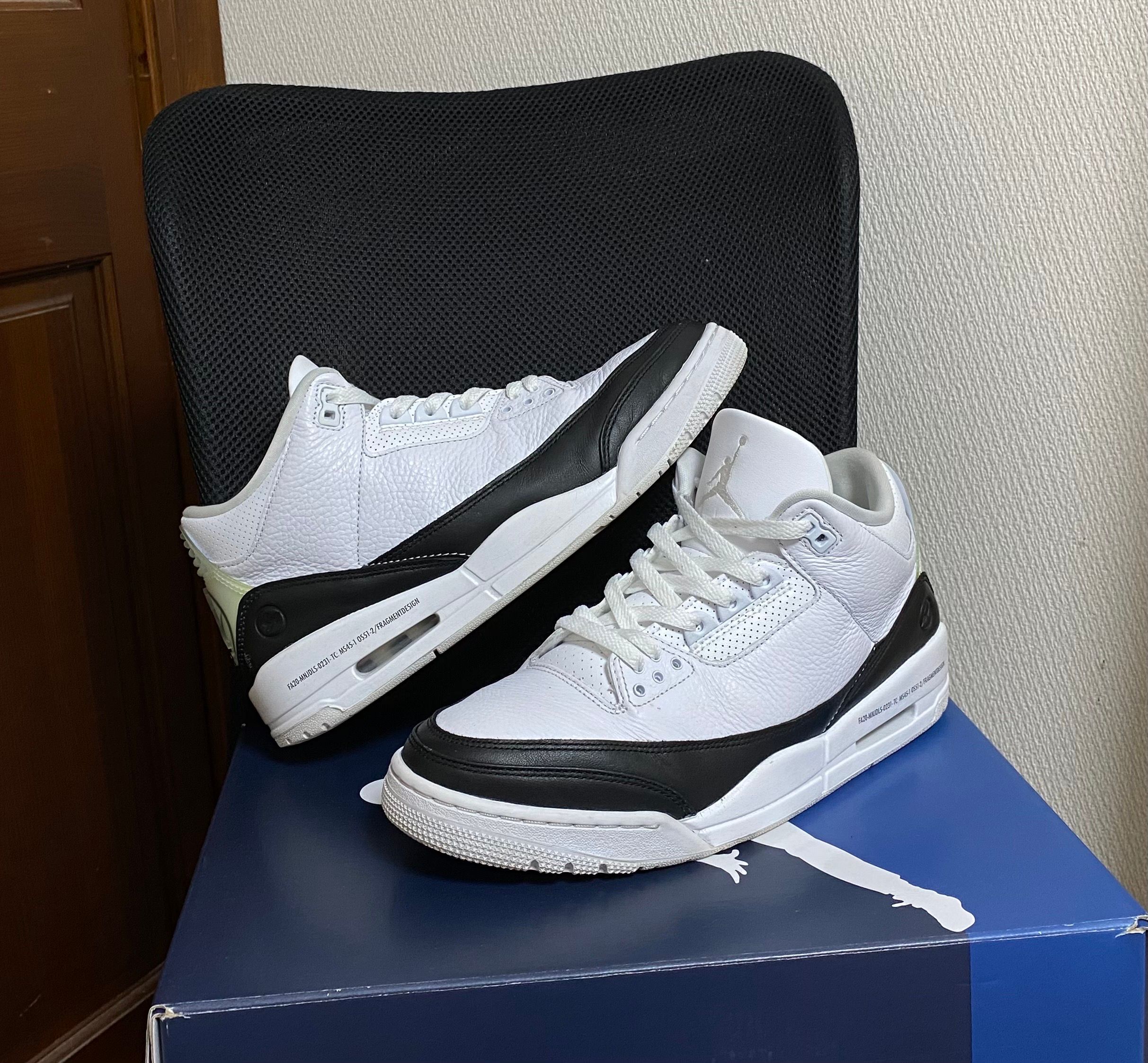 Fragment × Nike Air Jordan 3 "White/Black"
