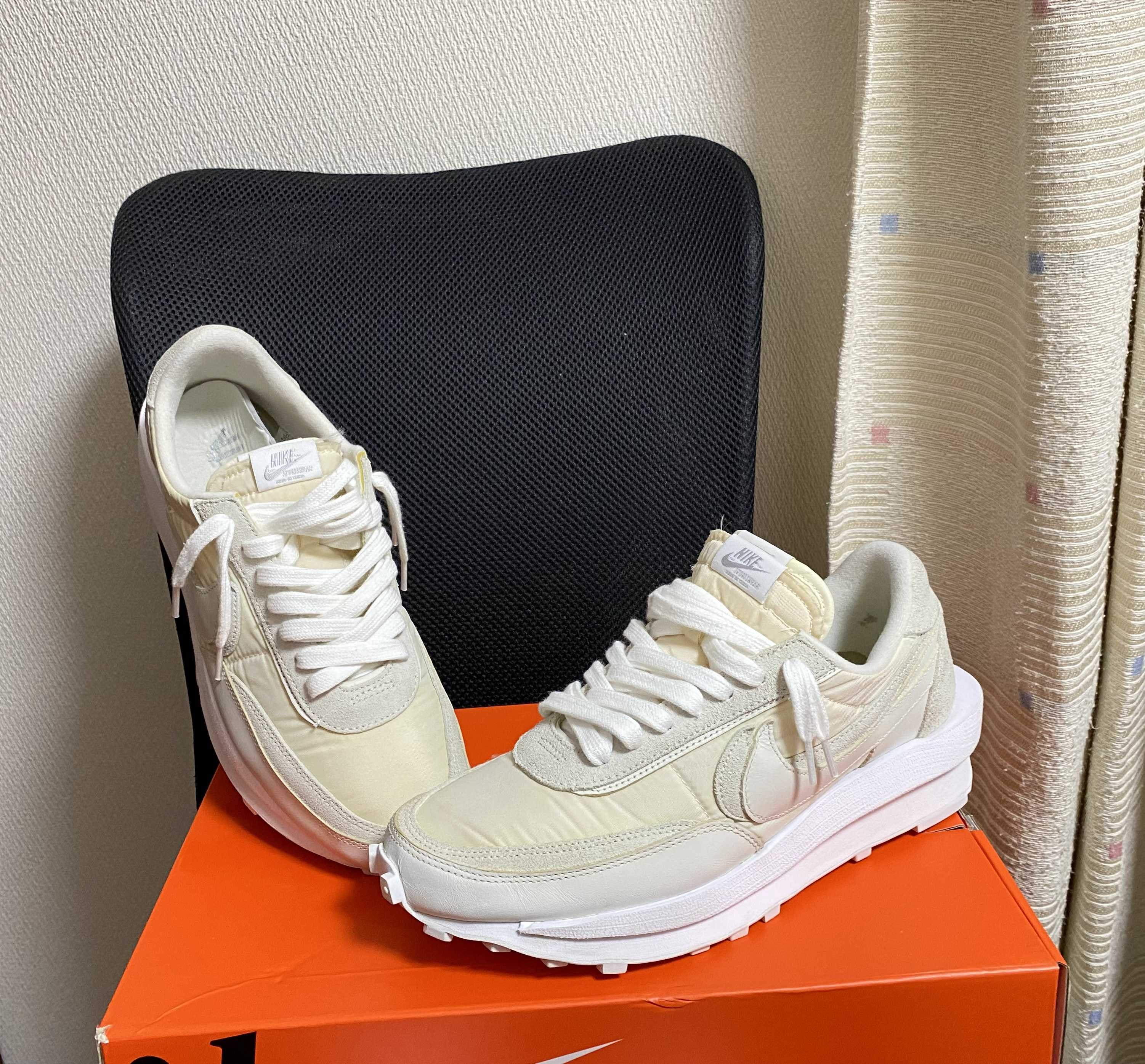 sacai × Nike LDV Waffle "Triple White"