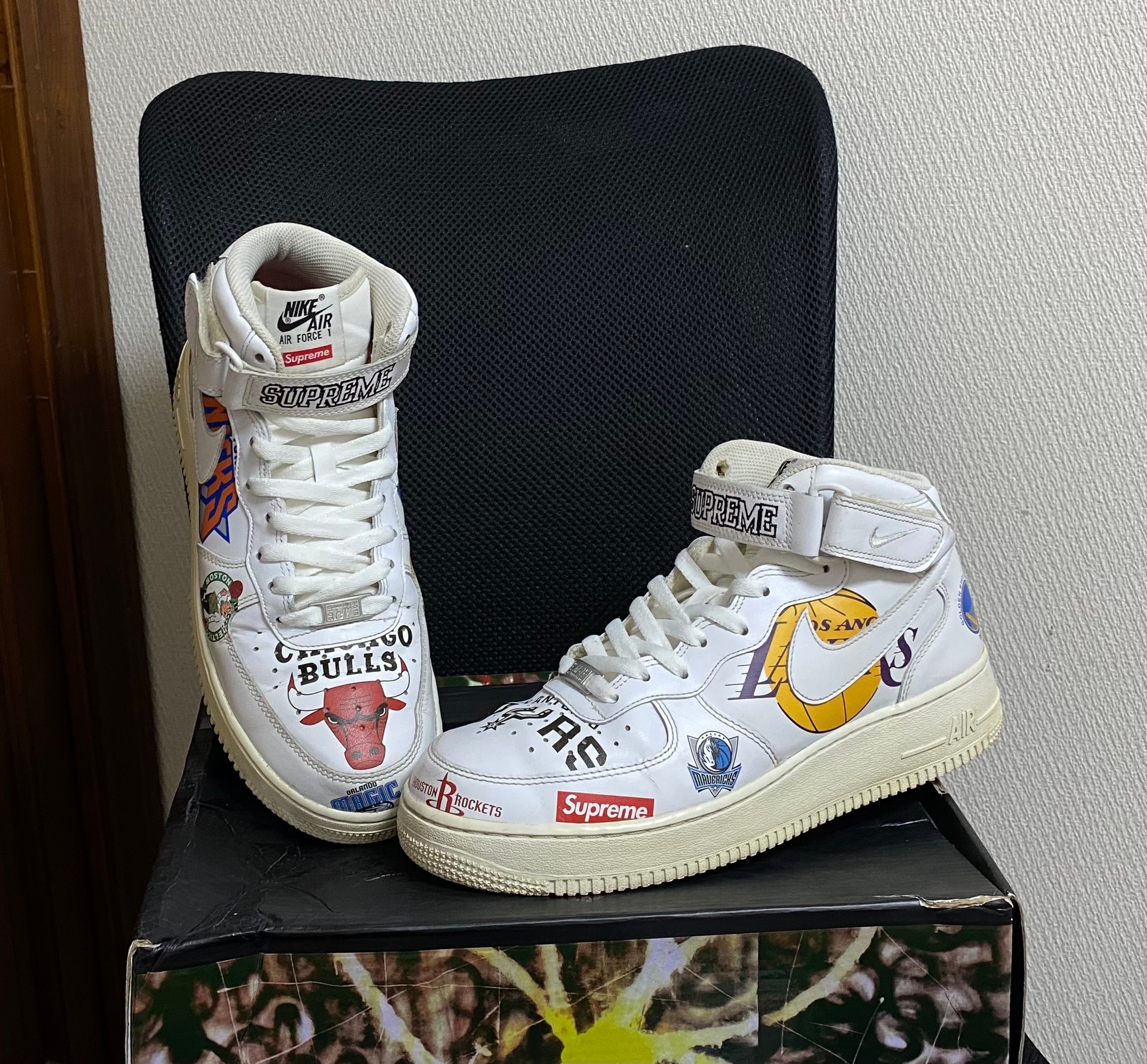 Supreme × NBA × Nike Air Force 1 Mid '07 "White"