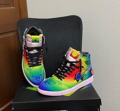 J Balvin × Nike Air Jordan 1 High OG "Rainbow"