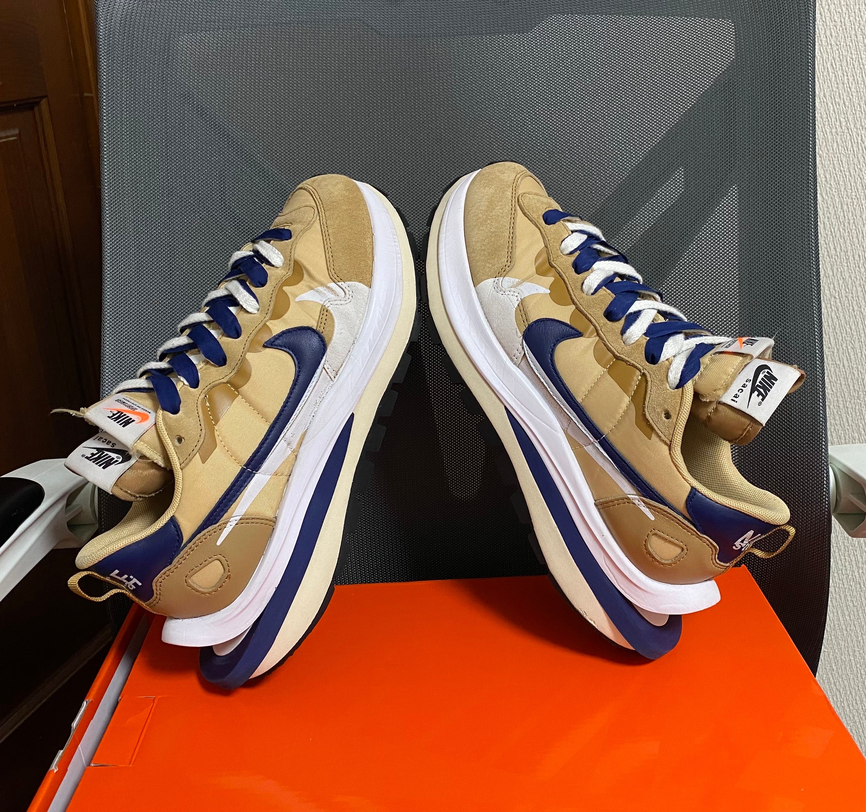 Sacai × Nike Vapor Waffle "Sesame And Blue Void"
