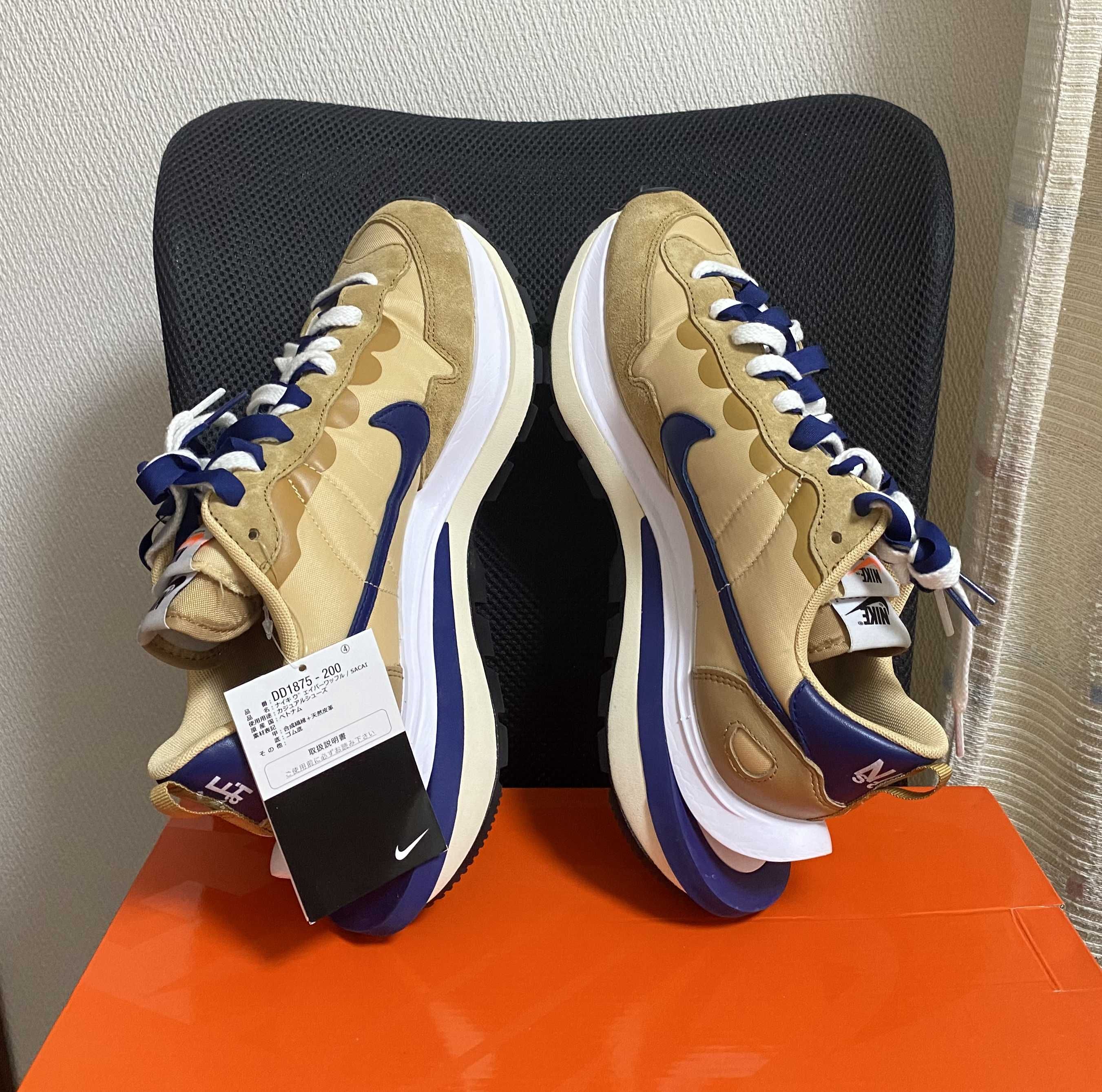 Sacai × Nike Vapor Waffle "Sesame And Blue Void"