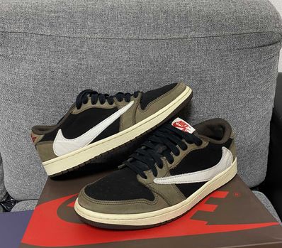 Travis Scott × Nike Air Jordan 1 Low OG SP-T "Black/Dark Mocha"