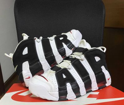 Nike Air More up Tempo "White/Black/University Red"(~2018)