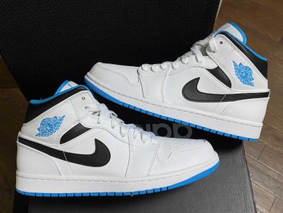 Nike Air Jordan 1 Mid "White/Laser blue"