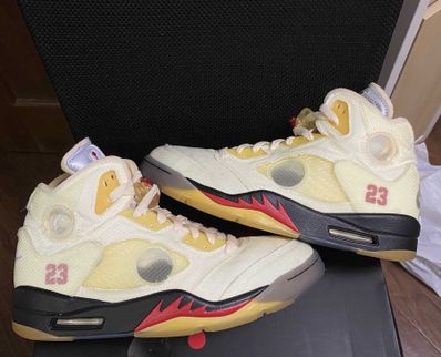 Off-White × Nike Air Jordan 5 "Sail"