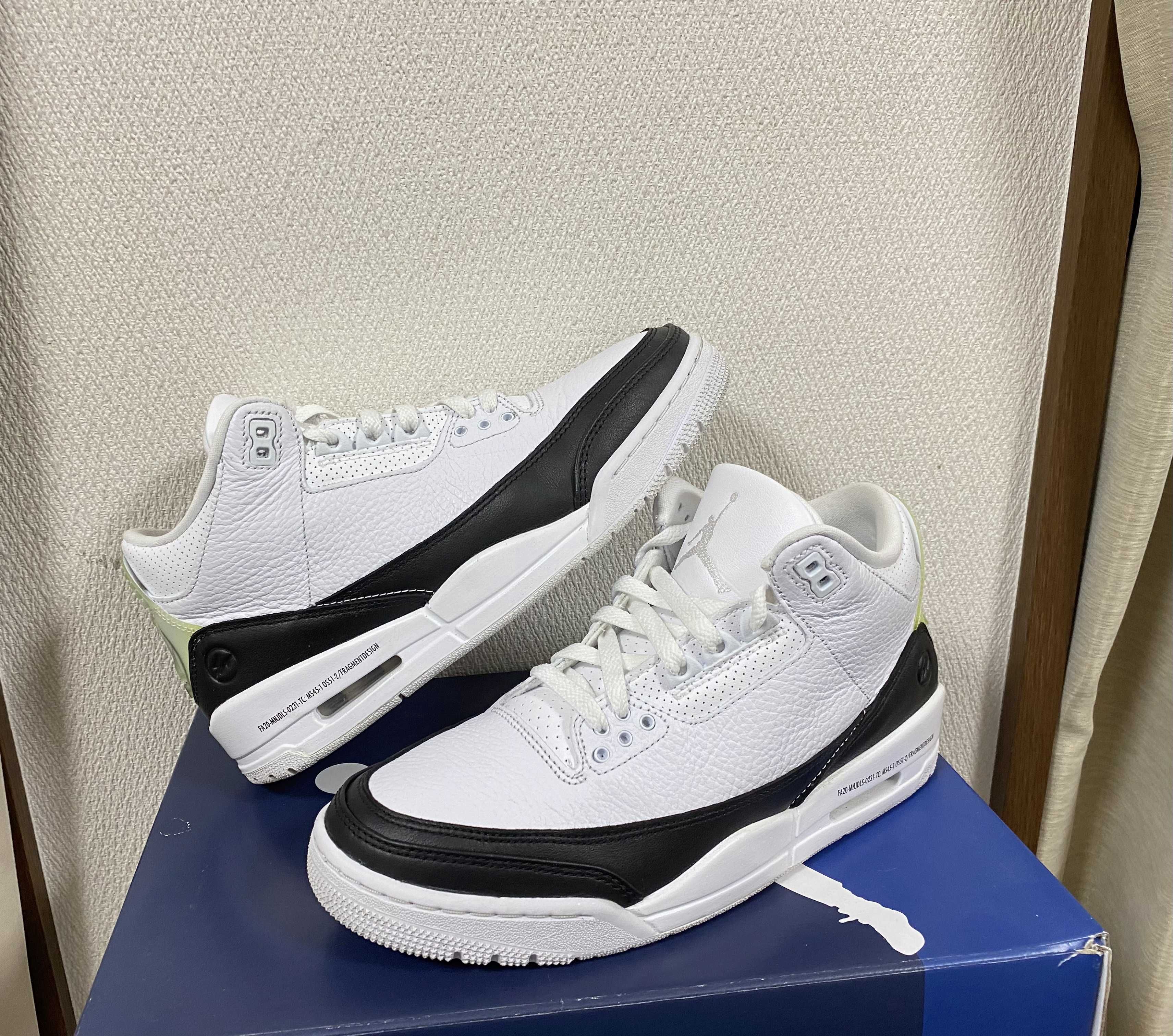 Fragment × Nike Air Jordan 3 "White/Black"