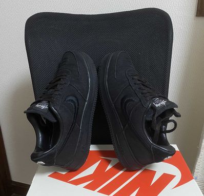 Stussy × Nike Air Force 1 Low "Triple Black"
