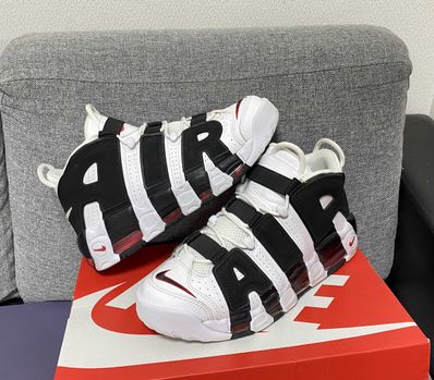 NIKE AIR MORE UPTEMPO "WHITE/BLACK/UNIVERSITY RED"(2020)