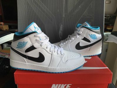 Nike Air Jordan 1 Mid "White/Laser blue"