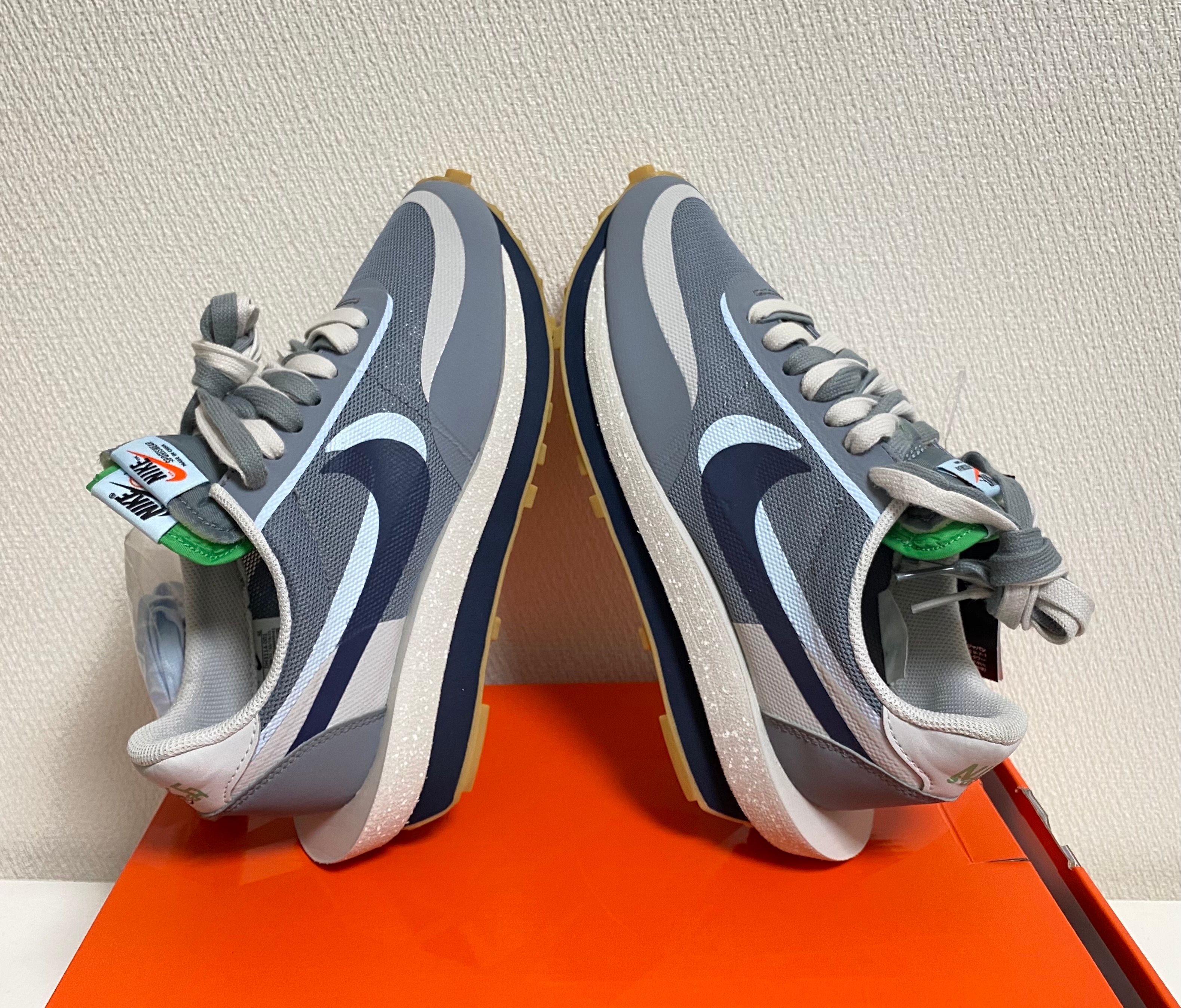 CLOT × Sacai × Nike LD Waffle "Grey Obsidian/Cool Grey"