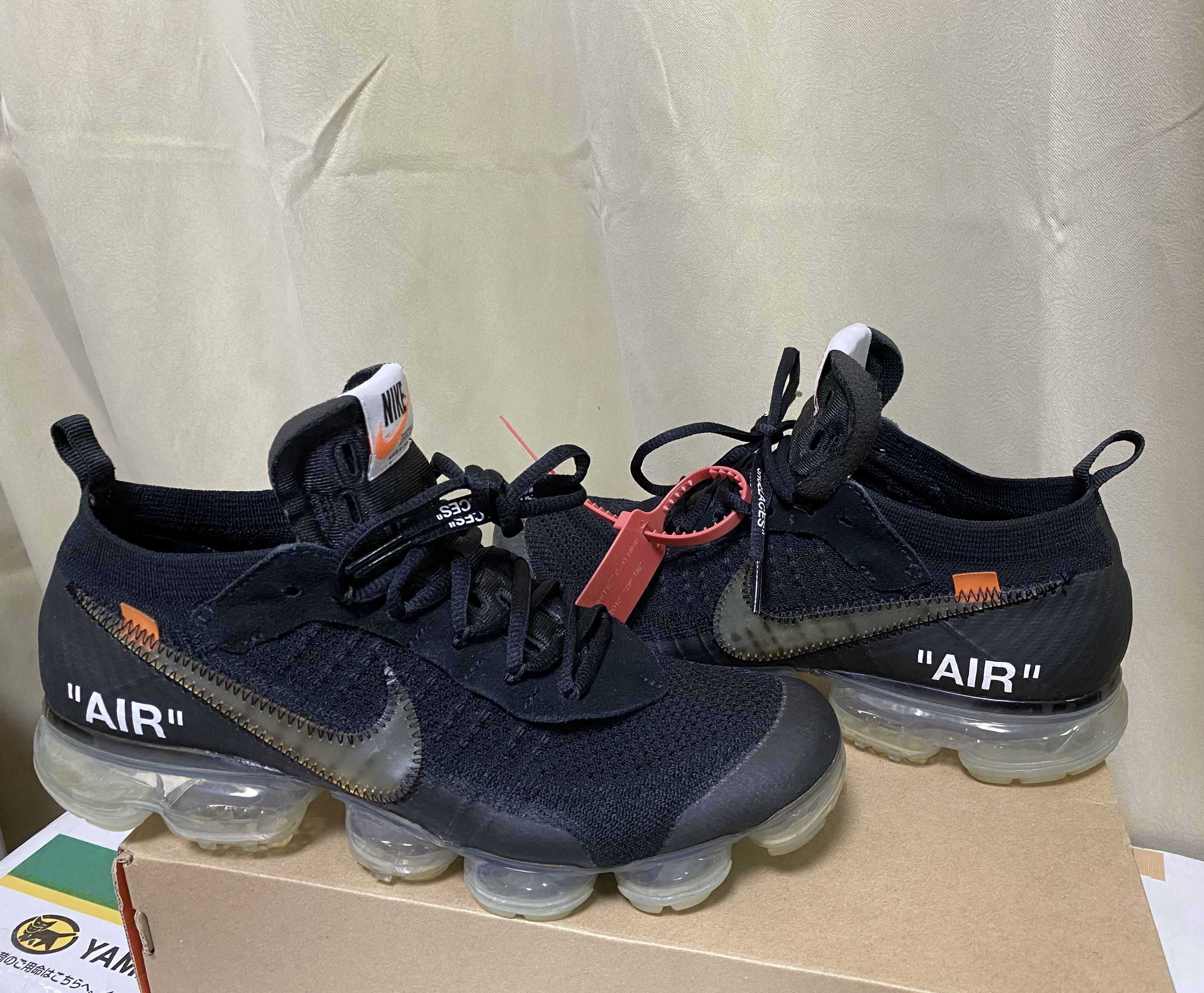 Off-White × Nike Air Vapormax "Black/Total Orange/Clear"