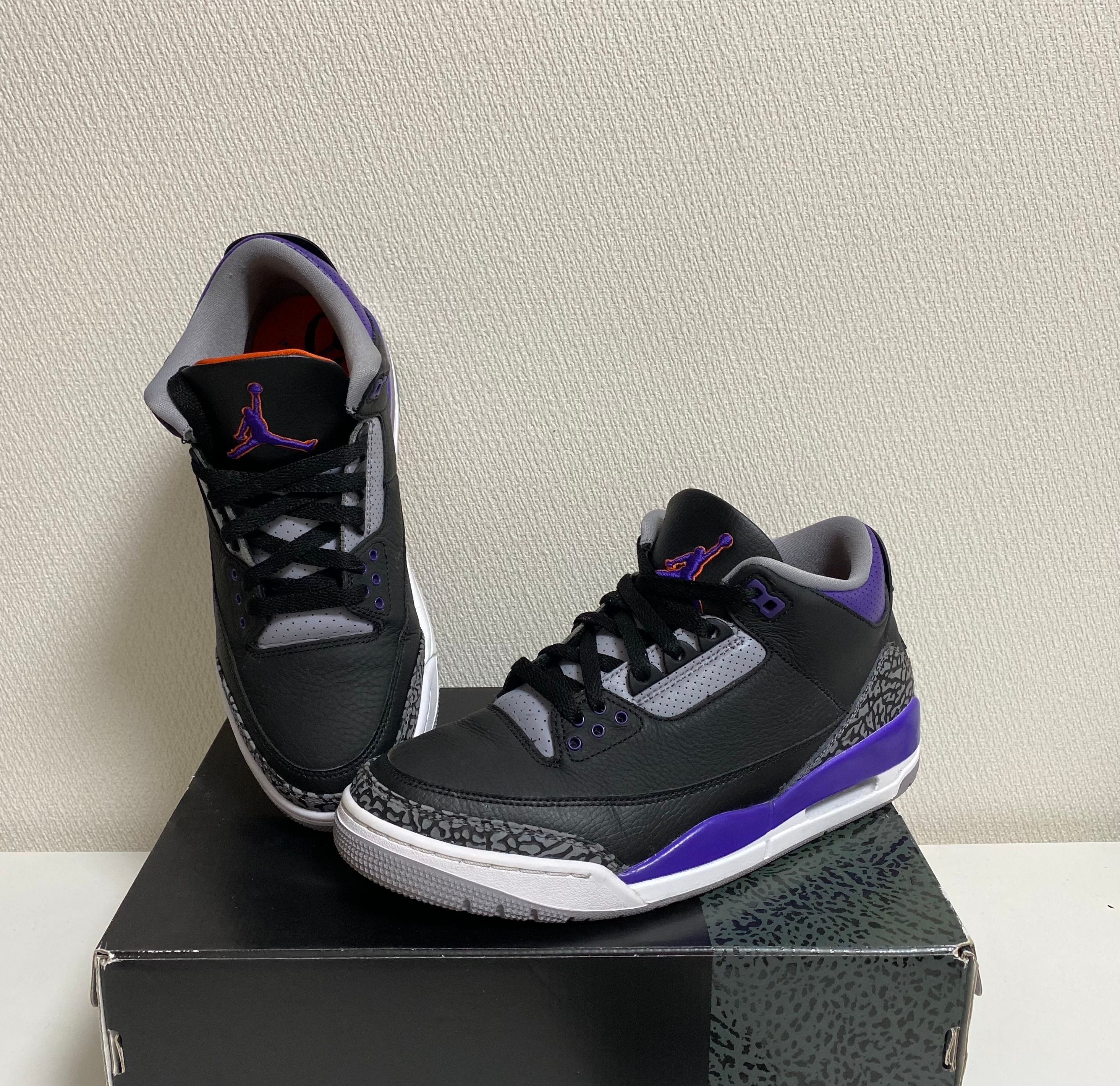Nike Air Jordan 3 Retro "Black/Court Purple"