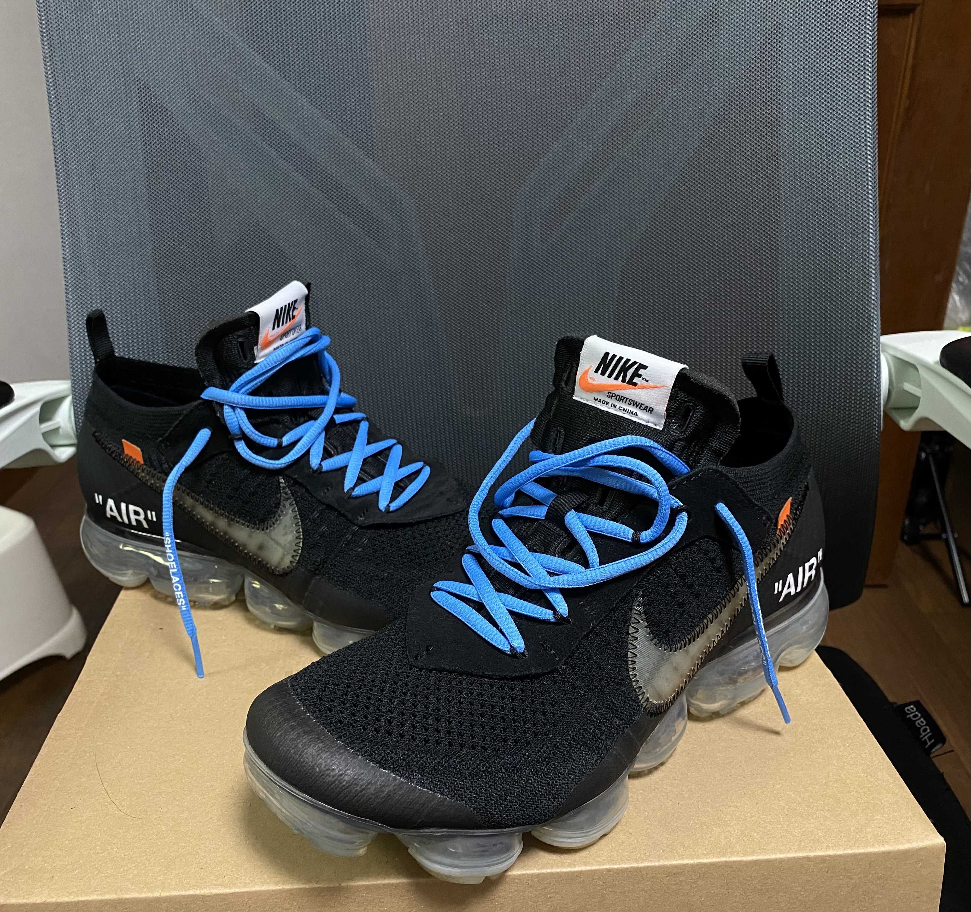 Off-White × Nike Air Vapormax "Black/Total Orange/Clear"