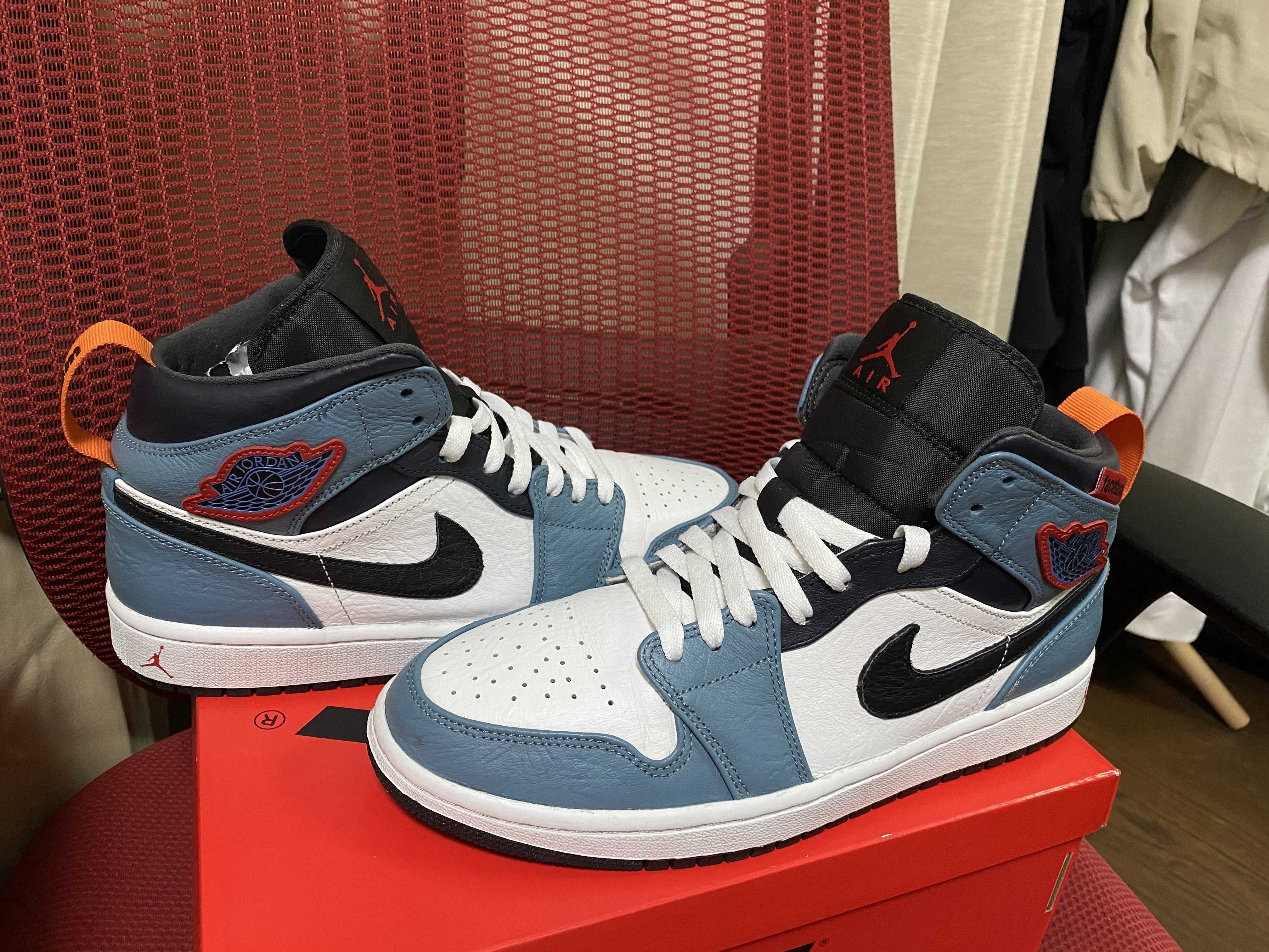 FACETASM × Nike Air Jordan 1 Mid "White/Navy"