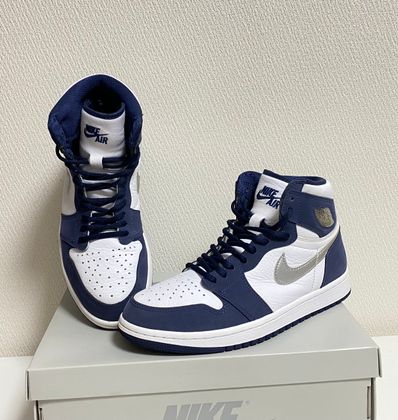 Nike Air Jordan 1 High OG CO.JP "White/Midnight Navy" (2020)(ブリーフケースなし)