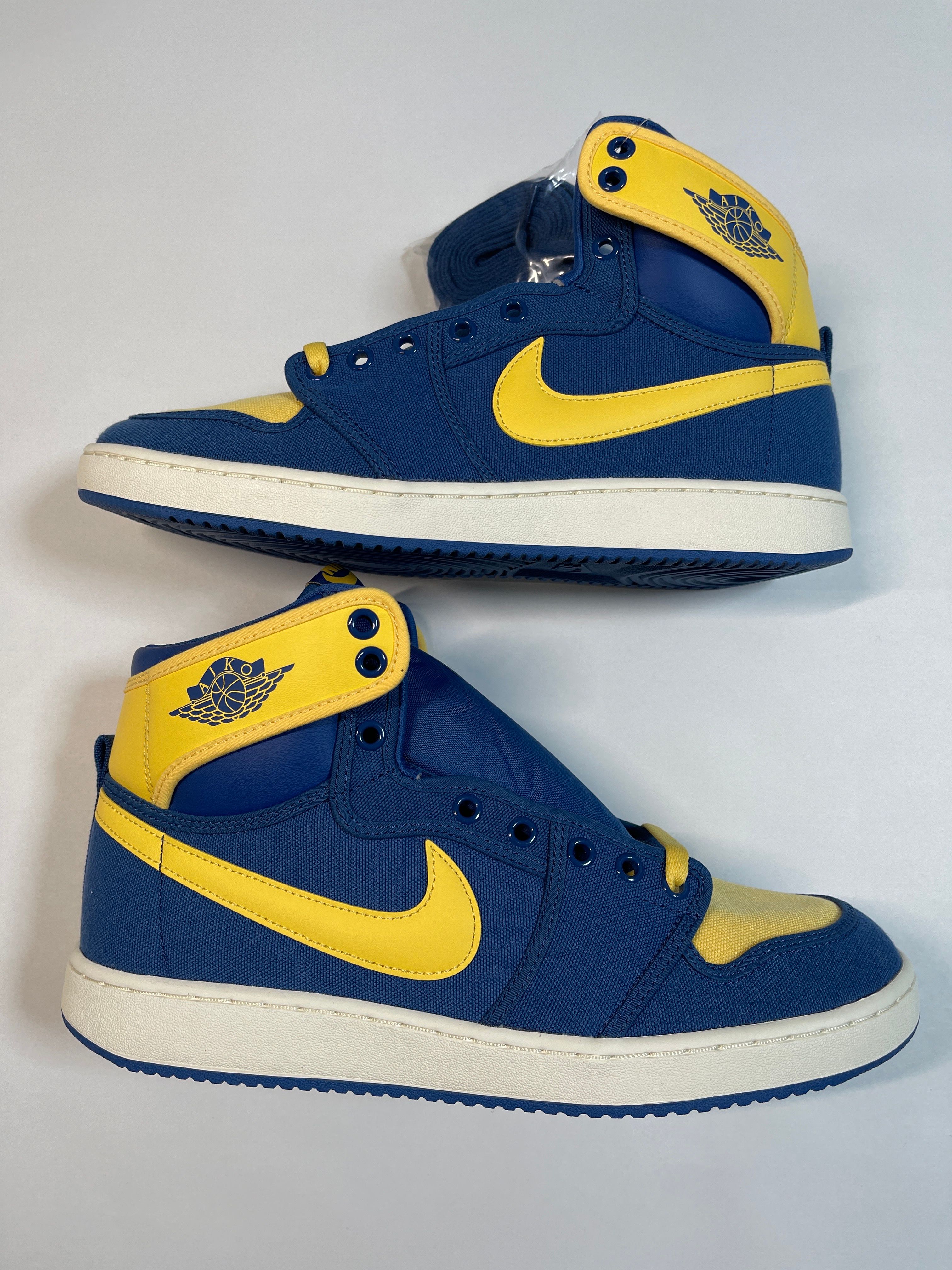 Nike Air Jordan 1 KO "True Blue and Topaz Gold/Laney"