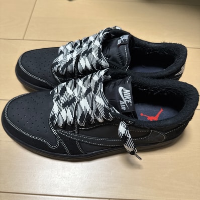 Travis Scott × Nike Air Jordan 1 Low OG SP "Black Phantom"