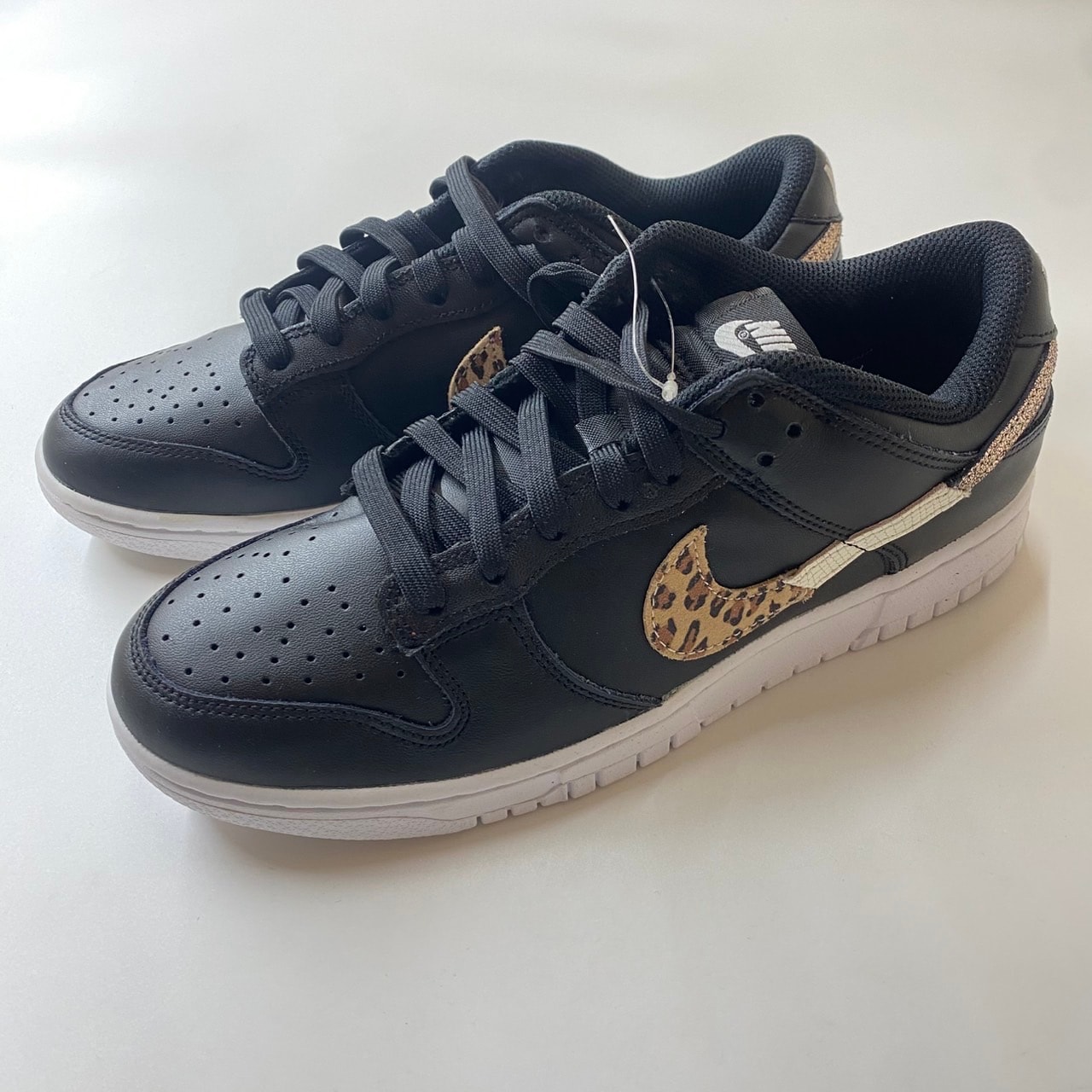 Nike Women's Dunk Low SE "Black/Animal Swoosh/Safari"