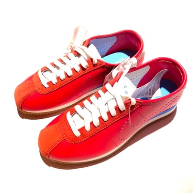 Nike Women's Cortez Leather "University Red/Summit White/Gum Medium Brown/University Blue"